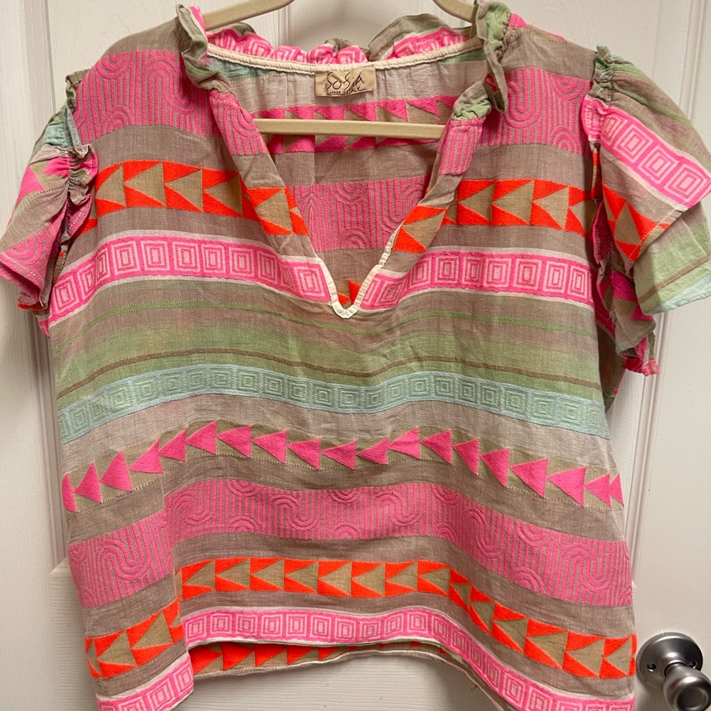 Sofia Multi Colorful Blouse - Picture 2 of 10